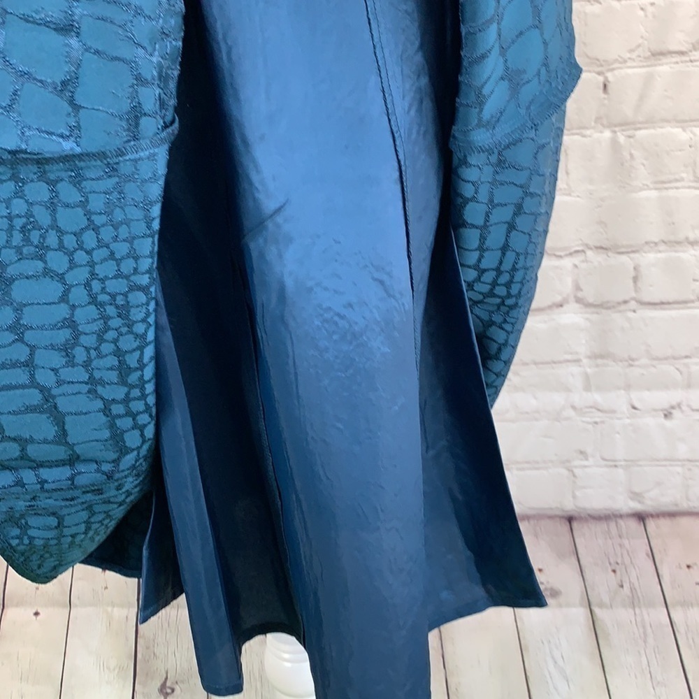 ANNE Klein V Neck Fit Flare Jacquard Dress 2 - Picture 11 of 15
